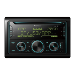 Pioneer Noir 2DIN Bluetooth FH-S720BT Autoradio