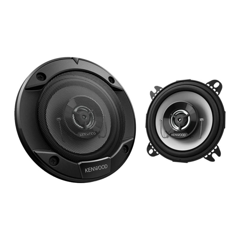 Kenwood 10 cm Coaxial 2 voies Lot de 2 KFC-S1066 Noir 21W Haut-parleurs voiture