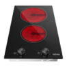 Plaque vitrocéramique Iseasy 3200W (2 zones : 1200W + 2000W) Noir LT2V-30