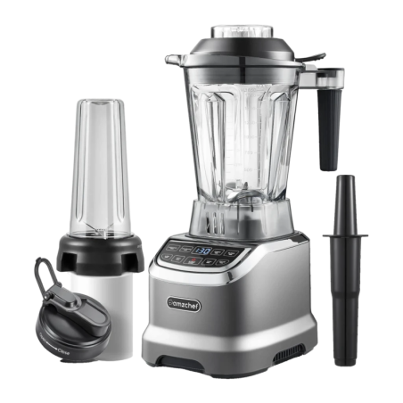 Amzchef 1,85L 1800W 26000 RPM Gris ZM5003-GA 2 vitesses Blender