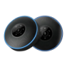 Emeet OfficeCore M220 Lot de 2 Noir 3W 10h 2600mAh entrée AUX Bluetooth 4.2 Haut-parleur de conférence