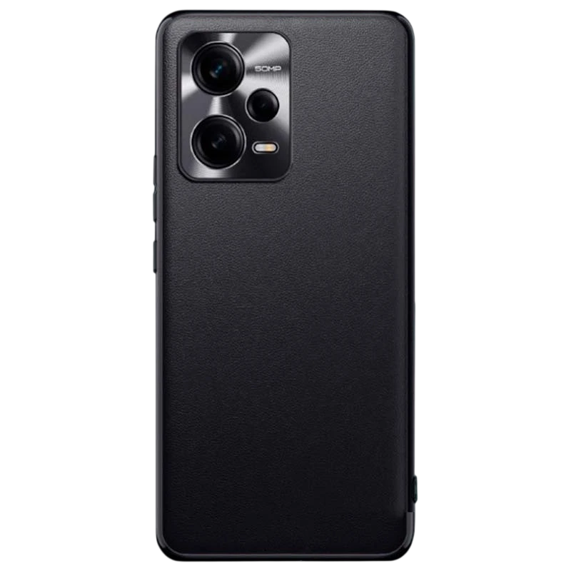 Coque en similicuir + TPU Xiaomi Redmi Note 12 Pro+ Noir