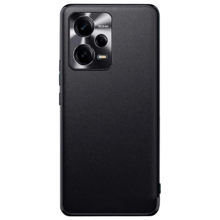 Coque en similicuir + TPU Xiaomi Redmi Note 12 Pro+ Noir