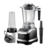 AMZCHEF 1,85L 1800W Noir ZM5003-BK 4 vitesses Blender