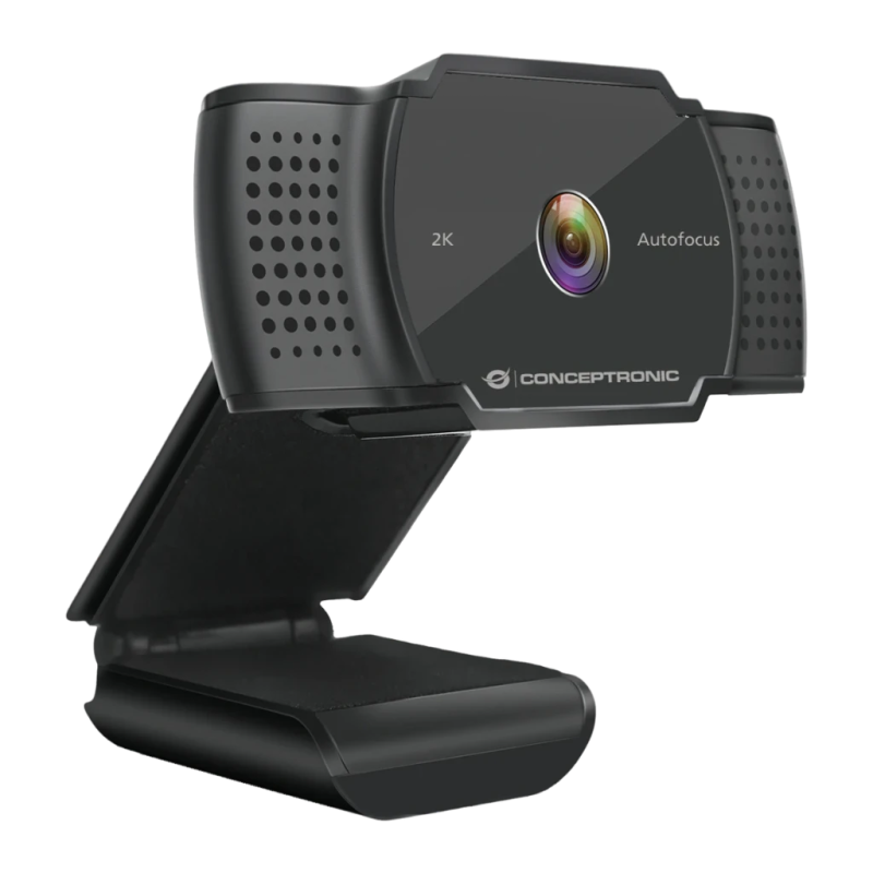 Conceptronic AMDIS02B 2K Super HD Microphone 30fps USB-A Noir mise au point automatique Webcam