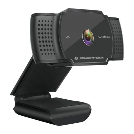 Conceptronic AMDIS02B 2K Super HD Microphone 30fps USB-A Noir mise au point automatique Webcam