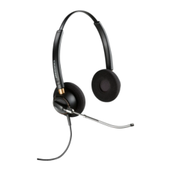 Poly EncorePro 520V Tube Vocal QD Réduction de bruit Noir Arceau avec micro Casque