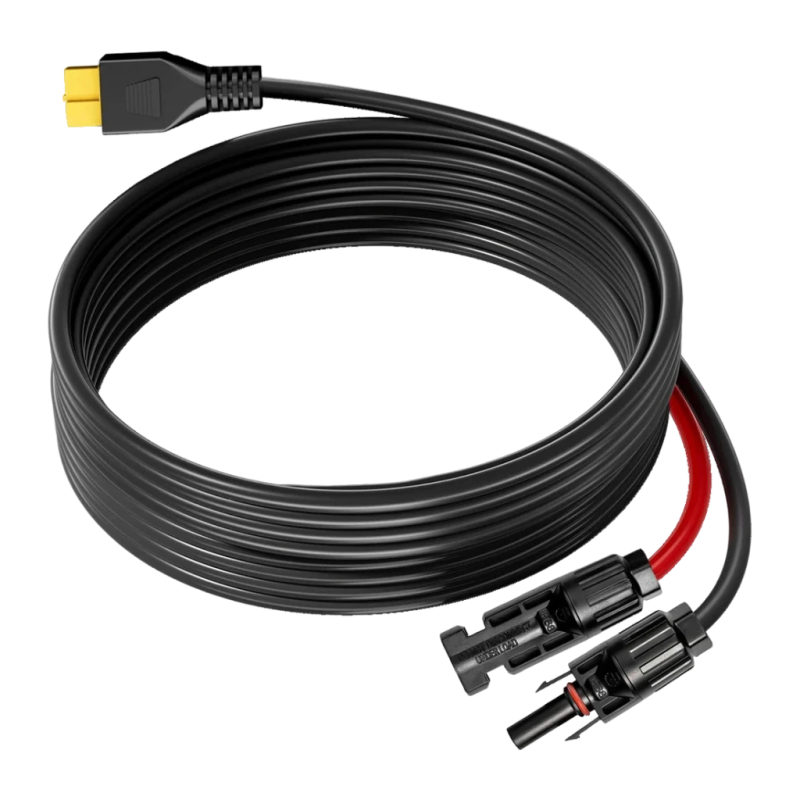 Câble Solaire FOSSIBOT 5m MC4 vers XT60 16 AWG Noir XT60-MC4