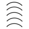 Lot de 5 Coussinets d'arceau Jabra Engage 65/75 Noir Similicuir