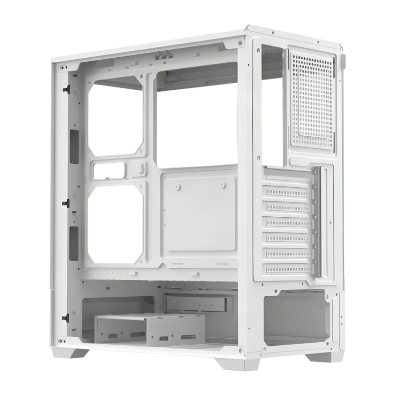 Darkflash C365 Verre Trempé 270° ATX/M-ATX/ITX 445x220x375mm Blanc Boîtier PC