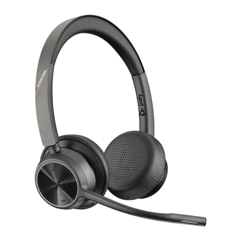 Poly Voyager 4320 USB-C Noir Arceau Bluetooth 5.1 47h Casque sans fil