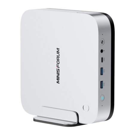 Minisforum X1 Pro-470 Blanc AMD Ryzen AI 9 HX 470 Barebone Radeon 890M WiFi 7 Bluetooth 5.4 2,5G Ethernet USB4 Mini PC
