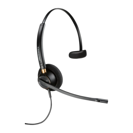 Poly EncorePro 510D QD Mono Réduction de bruit Noir Arceau avec micro Casque