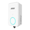 Chargeur de voiture électrique MSI EVSE EZwall Life Max Gris 22kW Monophasé et Triphasé 32A Type 2 câble 5 m
