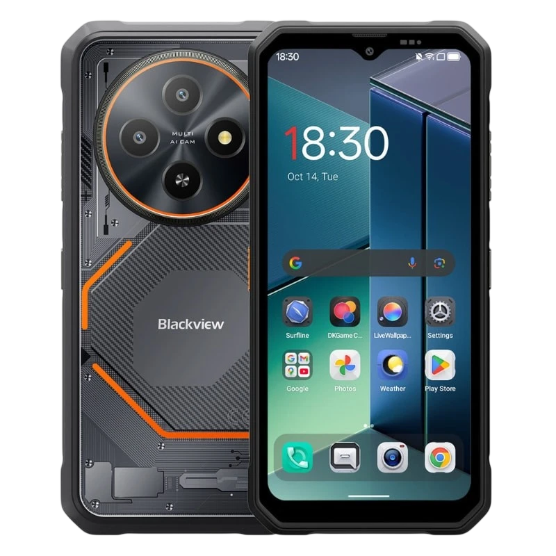 Blackview Fort 2 6GB/128GB Dual SIM Noir Rugged IP68/IP69K 6,56 pouces IPS 90Hz 16MP 5000mAh 18W NFC