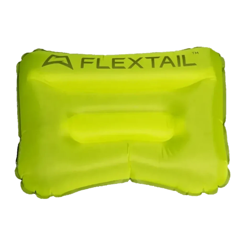 Oreiller gonflable Flextail Tiny Pillow Vert Nylon 20D OEKO-TEX 9,5×6 cm replié