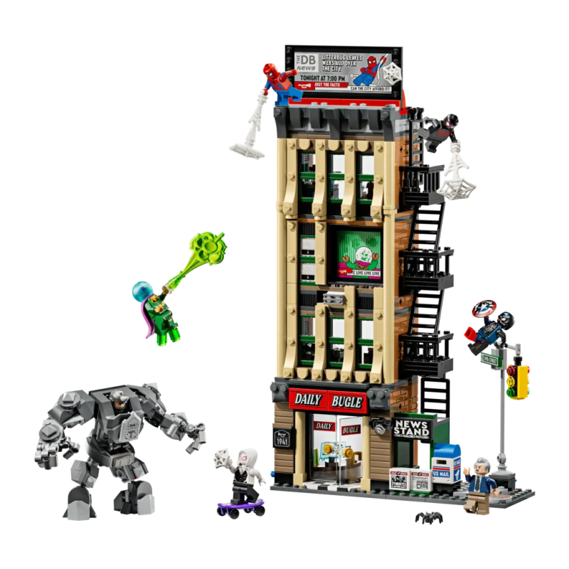 Set LEGO Marvel Spider-Man vs. Mysterio : Le Daily Bugle 76342 781 pièces 10 ans