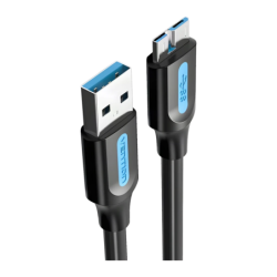 Câble Vention USB-A vers Micro-B USB 3.0 0,25 m Noir COPBC