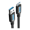 Câble Vention USB-A vers Micro-B USB 3.0 0,25 m Noir COPBC