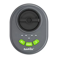 Programmateur d'arrosage RainPoint 4 zones Bluetooth Gris HIC406B