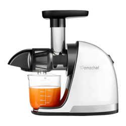 Amzchef 0,65L 150W 2 Modes (Doux/Dur) Blanc 1501-WT Extracteur de jus lent
