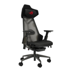 ASUS ROG Destrier Ergo Noir/Gris Maille et Aluminium 3D 150kg inclinable appui-tête coussin lombaire Chaise gaming