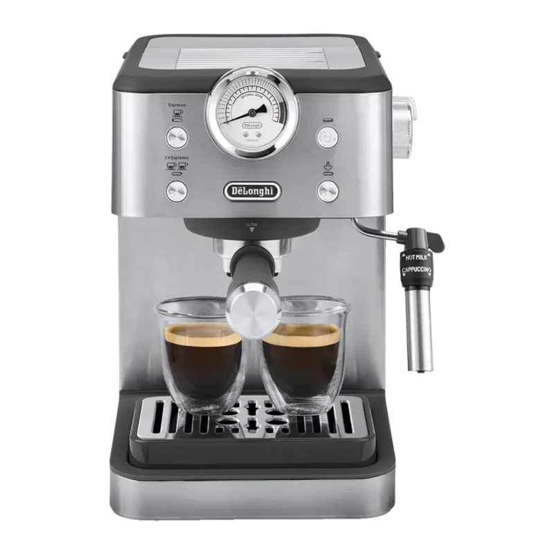 De'Longhi Linea Classic 1,7L Buse Vapeur 15bar Acier Inoxydable EM450.M 1350W Machine Espresso