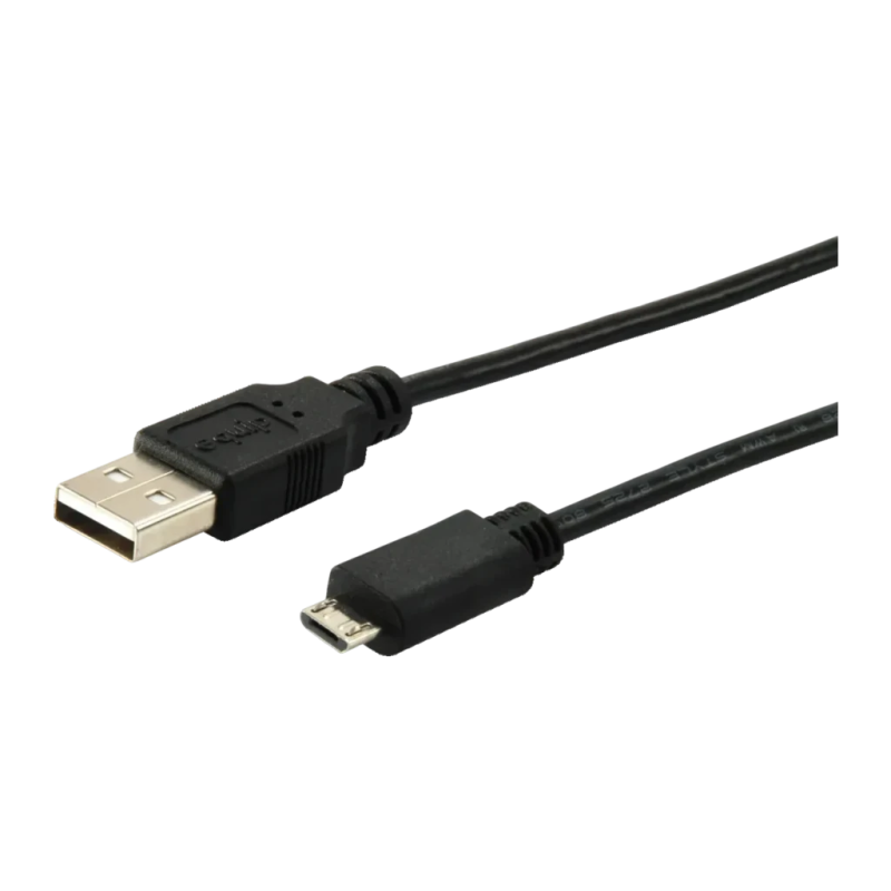 Câble USB Equip 2.0 Type A vers Micro-USB B Mâle/Mâle 1,8 m Noir