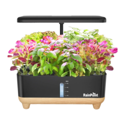 Kit de culture hydroponique RainPoint Base en Bois Pompe 150L/h Z238