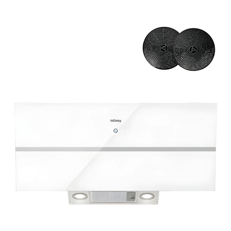 IsEasy Extraction/Recirculation 594,2 m³/h Blanc TV1390D4-CC-I2 écran tactile Hotte aspirante
