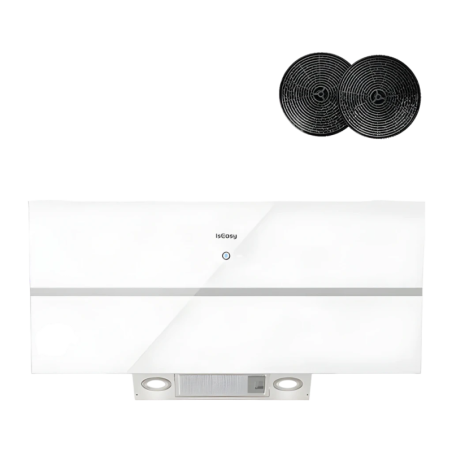 IsEasy Extraction/Recirculation 594,2 m³/h Blanc TV1390D4-CC-I2 écran tactile Hotte aspirante
