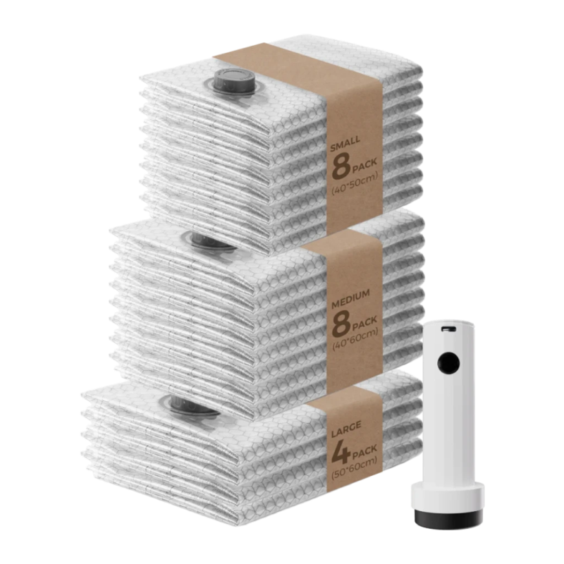 Set de sacs sous vide Flextail NANO BAG Blanc Double fermeture hermétique