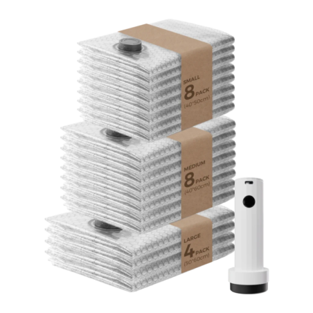 Set de sacs sous vide Flextail NANO BAG Blanc Double fermeture hermétique