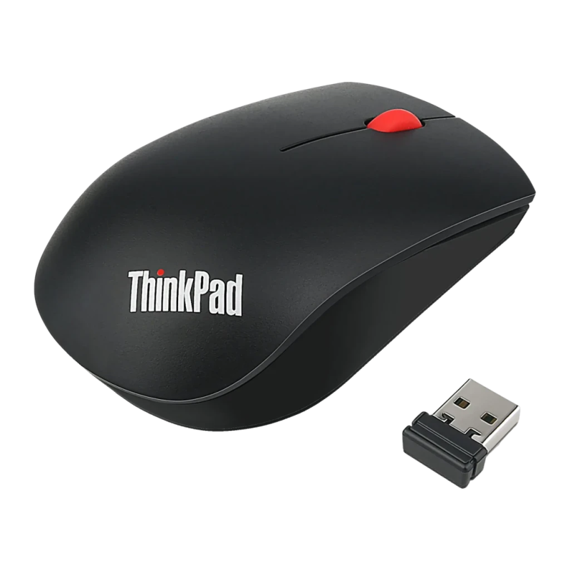 Lenovo ThinkPad Essential Noir 2,4 GHz 3 boutons 60 g Souris ergonomique sans fil