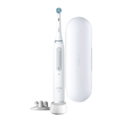Oral-B iO 4S Sonique avec Capteur de Pression Rechargeable Blanc Brosse à dents électrique