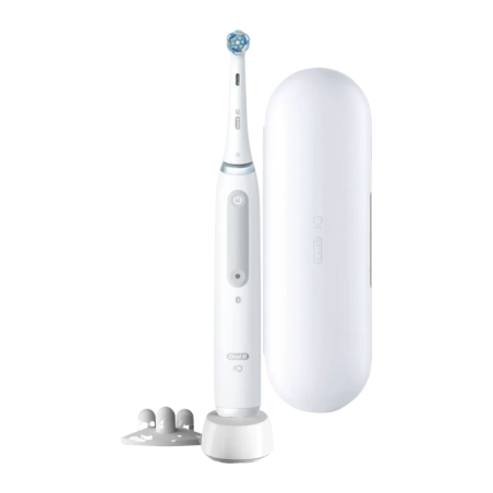 Oral-B iO 4S Sonique avec Capteur de Pression Rechargeable Blanc Brosse à dents électrique