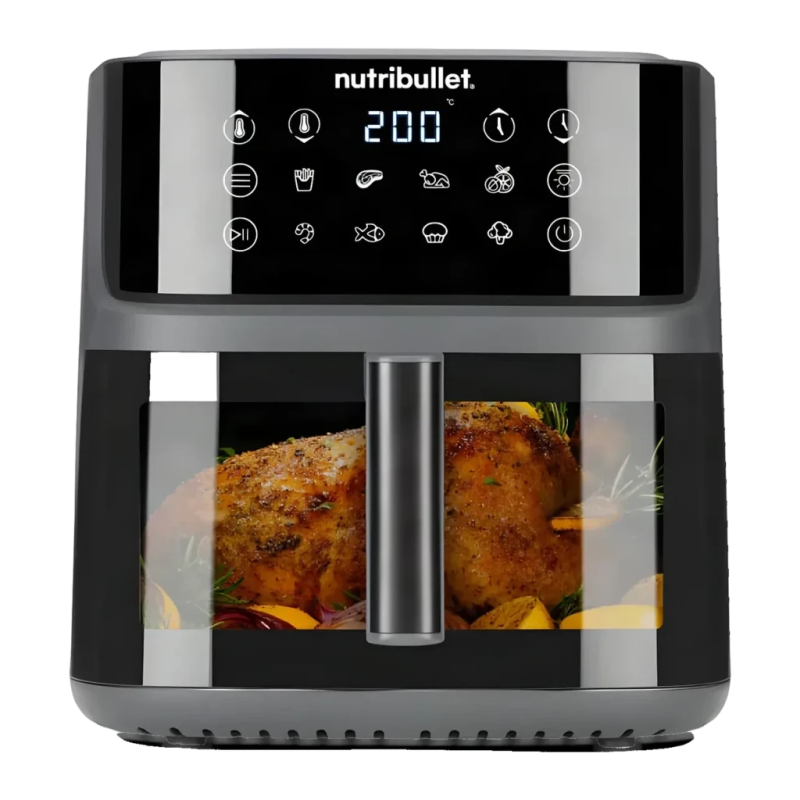 NutriBullet CrispLite Vision 8L 2000W 8 programmes Noir écran tactile Friteuse à air