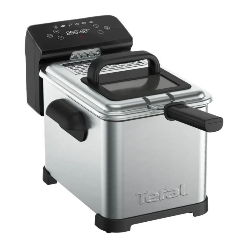 Tefal Family Pro 4L 2400W Acier Inoxydable FR507D 6 programmes écran tactile Friteuse à huile