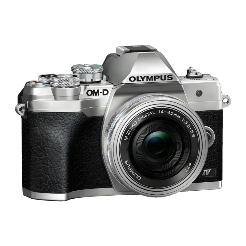 Olympus OM-D E-M10 Mark IV Argent Micro 4/3 Live MOS 4K UHD 30fps 20,3MP 3 pouces WiFi Bluetooth 4.2 Hybride