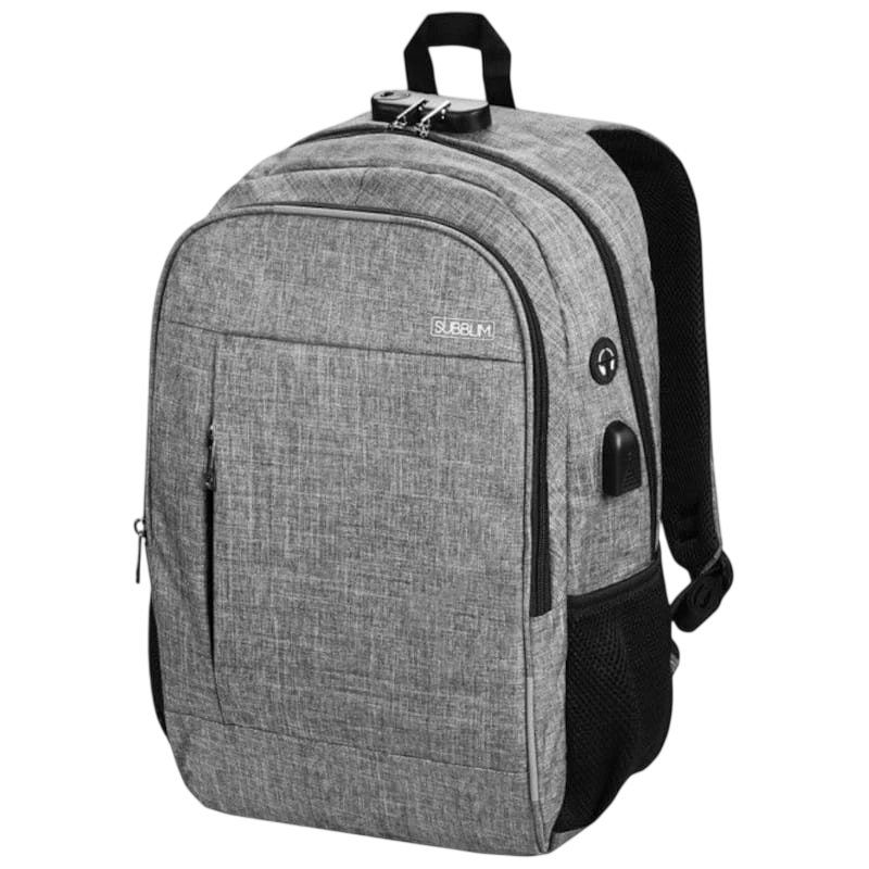 Subblim Urban Lock System 16 Gris - Sac à dos pour ordinateur portable