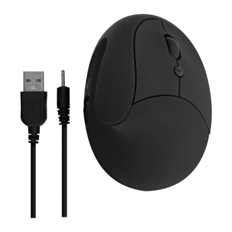 T'nB Noir Vertical MWERGOVMN 1600 DPI 6 boutons 2,4GHz 99 g Souris sans fil ergonomique