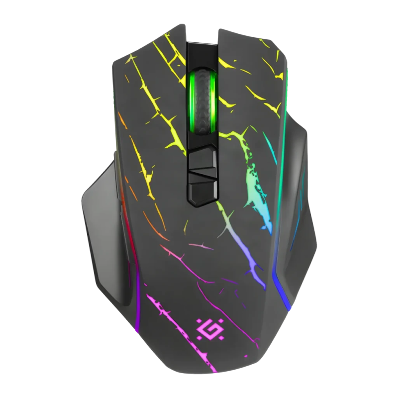 Defender Uran RF 2,4GHz 3200 DPI RGB Noir GM-503 8 boutons 100 g Souris gaming sans fil