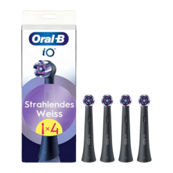 Tête de Brosse à Dents Électrique Oral-B iO Strahlendes Weiss Pack 4 Noir