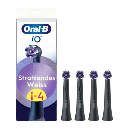 Tête de Brosse à Dents Électrique Oral-B iO Strahlendes Weiss Pack 4 Noir