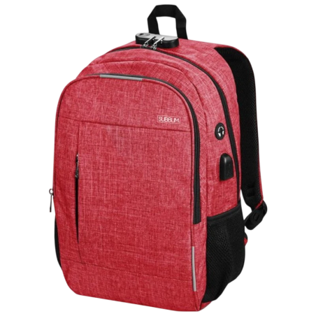 Subblim Urban Lock System 16 Rouge - Sac à dos pour ordinateur portable