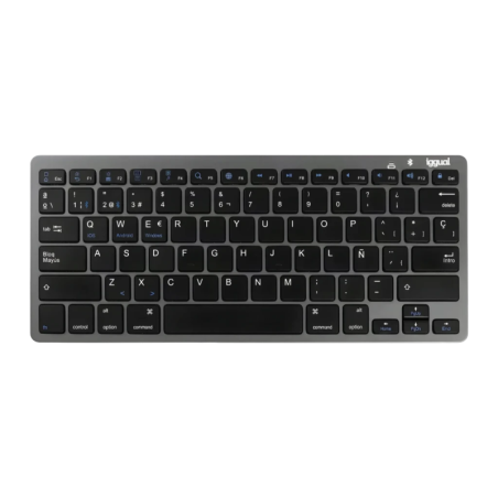 Clavier iggual Slim TKL-BT Noir/Gris Sans Fil