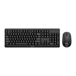 Philips Noir 2,4 GHz SPT6307BL/16 Clavier et souris sans fil