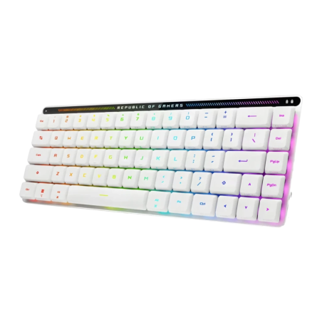 ASUS ROG Falchion RX Low Profile RGB Blanc 65% Clavier gaming sans fil