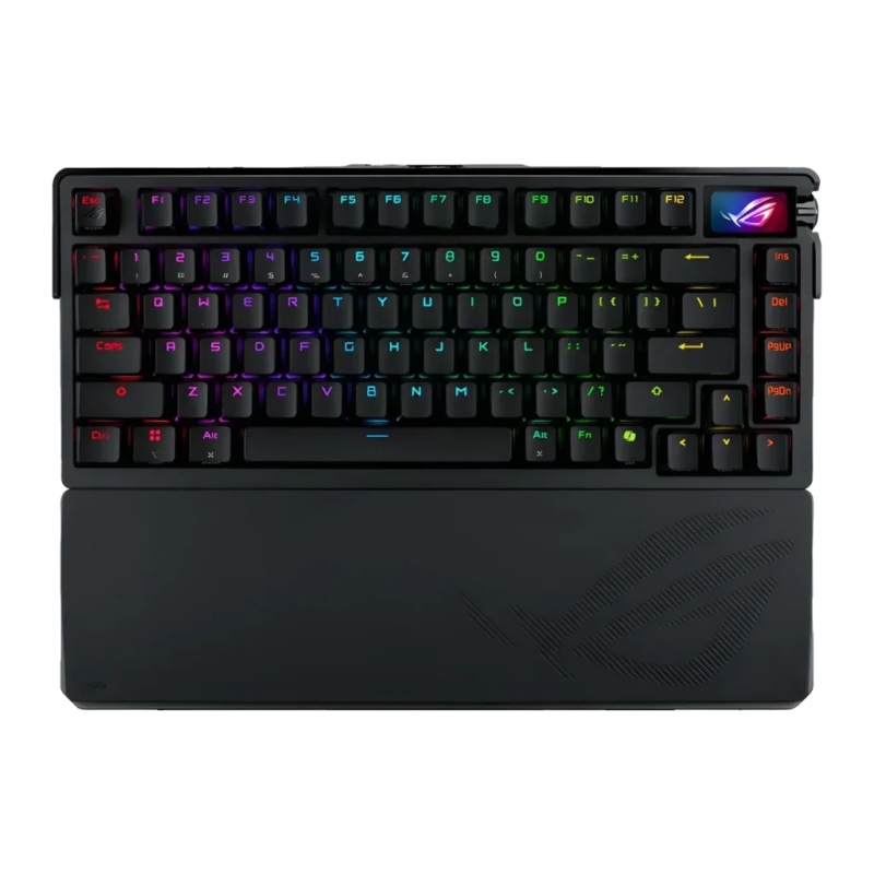 ASUS ROG Azoth Extreme QWERTY RGB Noir rétroéclairé 75% Bluetooth + 2,4GHz Clavier gaming sans fil mécanique