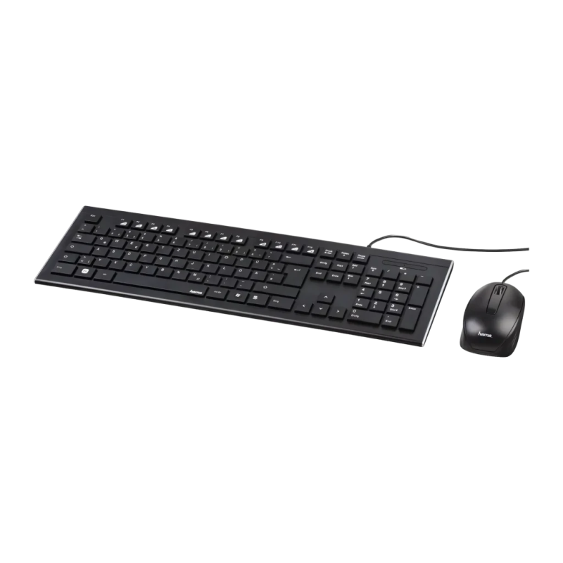 Hama Cortino Noir Avec câble USB Kit clavier et souris